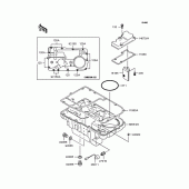 Схема вузла: Масляний піддон для Kawasaki ZR1100 Zephyr 1100