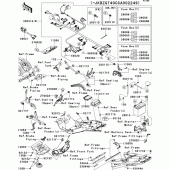 Схема узла: Chassis electrical equipment(1/2) для Kawasaki ZG1400 1400GTR ABS
