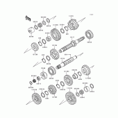 Схема узла: Трансмиссия для Kawasaki ZG1200 Voyager XII