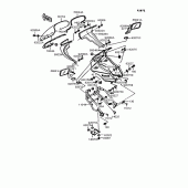 Схема узла: Обтекатель (ZX900-A8) для Kawasaki ZX900 GPZ900R