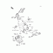 Схема вузла: Рама для Kawasaki KL650 KLR650