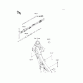 Схема вузла: Троси для Kawasaki KLX450 KLX450R