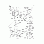 Схема вузла: Радіатор (1/2) для Kawasaki ZG1000 Concours