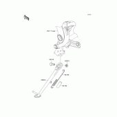 Схема узла: Подставка для Kawasaki ER400 ER-4N