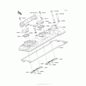 Схема вузла: Клапанна кришка Kawasaki ZG1400 Concours 14