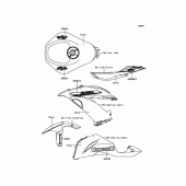 Схема вузла: Decals(Green) для Kawasaki ZX636 Ninja ZX-6R ABS