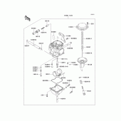 Схема узла: Карбюратор(1/2) для Kawasaki KL250 KLR250
