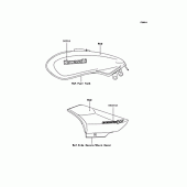 Схема вузла: Наклейки (Червоний C7F) для Kawasaki VN250 Eliminator 250V