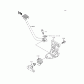 Схема вузла: Brake pedal/torque link для Kawasaki ZG1200 Voyager XII
