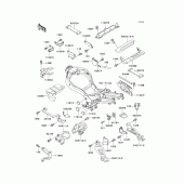 Схема вузла: Батарейний відсік(1/2) для Kawasaki ZX1100 Ninja ZX-11