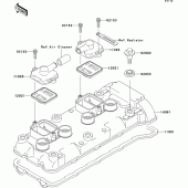 Схема вузла: Клапанна кришка для Kawasaki ZX600 Ninja ZX-6RR
