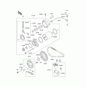 Схема вузла: Starter motor для Kawasaki EX500 Ninja 500R