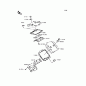 Схема вузла: Клапанна кришка для Kawasaki VN400 Vulcan Drifter