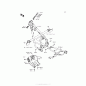 Схема узла: Рама для Kawasaki KL650 KLR650