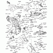 Схема вузла: Frame fittings(1/2) для Kawasaki ZX1400 ZZR1400 ABS