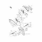 Схема узла: Сигнал поворота для Kawasaki EX400 Ninja 400R ABS
