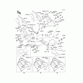 Схема вузла: Cowling lowers(1/2)(zx900-f1) для Kawasaki ZX900 Ninja ZX-9R