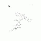 Схема вузла: Підставка для Kawasaki VN1600 Vulcan 1600 Classic