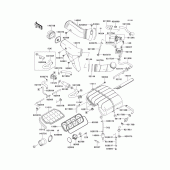 Схема вузла: Air cleaner(1/2) для Kawasaki ZX750 Ninja ZX-7R