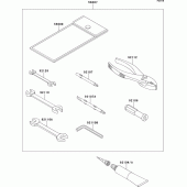 Схема вузла: Owner`s tools(b9f) для Kawasaki VN1700 VN1700 Voyager ABS