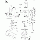 Схема вузла: Замок запалювання для Kawasaki VN900 VN900 Custom