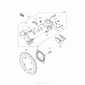 Схема вузла: Заднє гальмо для Kawasaki ZX1000 Ninja ZX-10R