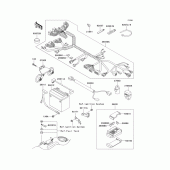 Схема вузла: Електроустаткування для Kawasaki VN1500 Vulcan 1500 Classic FI