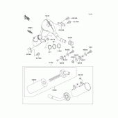 Схема вузла: Вихлопна система для Kawasaki KX250/ KX252 KX250