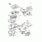 Схема вузла: Meter для Kawasaki ZX400 Z400FII