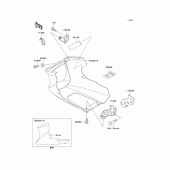 Схема вузла: Cowling lowers(1/2) для Kawasaki EX500 EX500