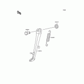 Схема вузла: Підставка для Kawasaki ZR400 ZRX-II