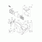 Схема узла: Воздушный фильтр для Kawasaki EL250 Eliminator 250