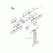 Схема узла: Подвеска для Kawasaki KMX125
