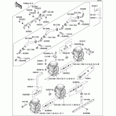 Схема узла: Карбюратор(1/3) для Kawasaki ZX600 Ninja ZX-6R