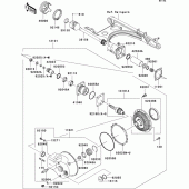 Схема вузла: Drive shaft/final gear(1/2) для Kawasaki VN1500 VN1500 Mean Streak