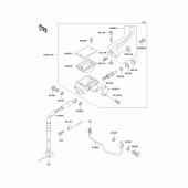 Схема узла: Передний тормозной цилиндр для Kawasaki KLX650 KLX650R