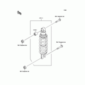 Схема вузла: Амортизатор задній для Kawasaki ZR750 Z750