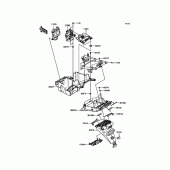 Схема вузла: Заднє крило для Kawasaki ZR1200 ZRX1200 DAEG