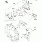 Схема узла: Задний тормоз для Kawasaki VN1700 VN1700 Classic Tourer ABS