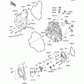 Схема вузла: Engine cover(s) для Kawasaki EX650 Ninja 650 ABS