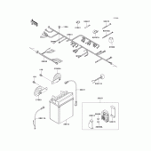 Схема узла: Электрооборудование для Kawasaki KLE500