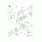 Схема вузла: Starter motor для Kawasaki ER500 ER-5