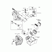 Схема вузла: Fuel Injection для Kawasaki VN1700 Vulcan 1700 Voyager Custom ABS