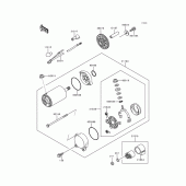 Схема вузла: Starter motor для Kawasaki ZG1200 Voyager XII