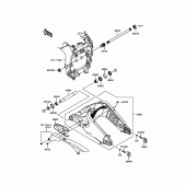 Схема вузла: Задній важіль для Kawasaki ZX636 Ninja ZX-6R ABS KRT Edition