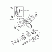 Схема вузла: Колінчастий вал для Kawasaki ZR400 Zephyr