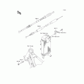 Схема узла: Тросики для Kawasaki KX100