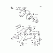 Схема вузла: Фара для Kawasaki ZR1100 Zephyr 1100