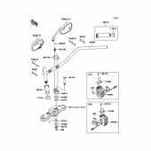 Схема узла: Руль & Пульт управления рулевой для Kawasaki VN1700 VN1700 Classic Tourer ABS