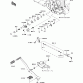 Схема узла: Переключатель передач для Kawasaki VN1700 VN1700 Classic Tourer ABS